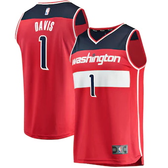 youth fanatics branded johnny davis red washington wizards-399